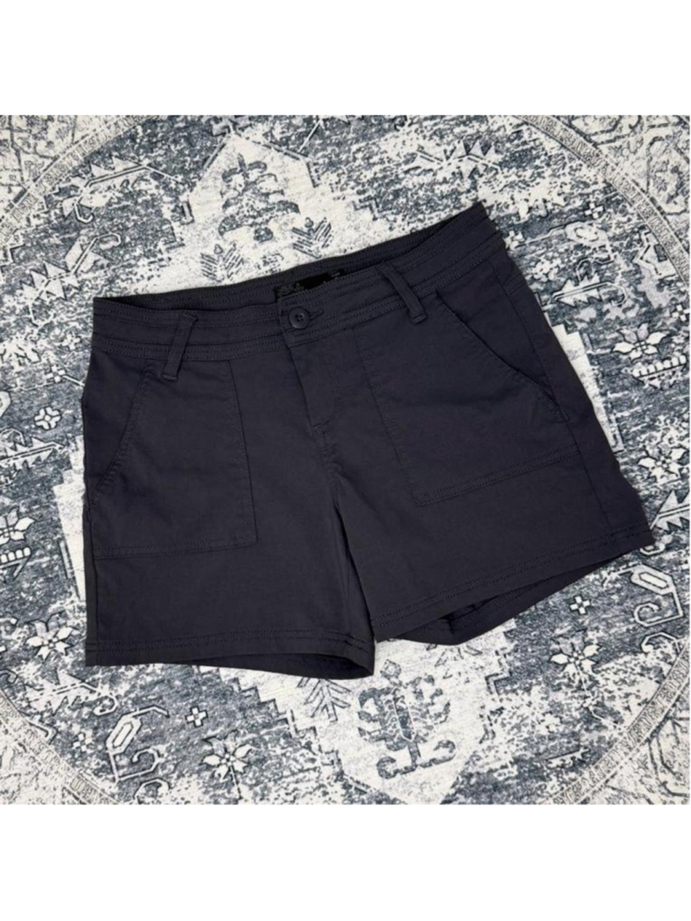 PrAna Performance Stretch Hiking Utility Shorts Dark Gray - Size 2